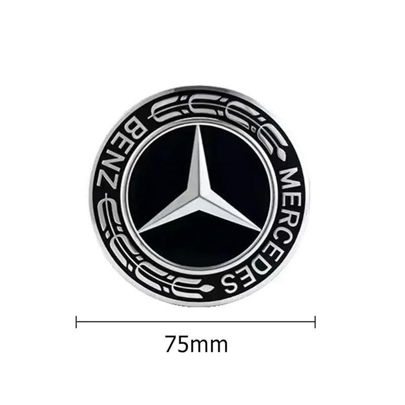 2025 Caldo 4 pezzi 75mm per Mercedes-Benz Classe B/C/E/S Classe A C200L GLC GLK CLA Copricerchi Centrali per Ruote Auto Copertura decora Accessorio