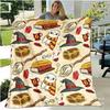 Flannel Fleece Blanket Cover Flannel New 2024 Halloween Bed Sheet Blanket Home Sofa