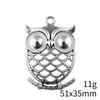 Big Owl Pendant Wings Charms For Forest Bird Theme DIY Bracelet Necklace Jewelry Making Supplies For