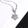 925 Sterling Silver Snowflake Pendant Clavicle Necklace - Christmas Jewelry Gift