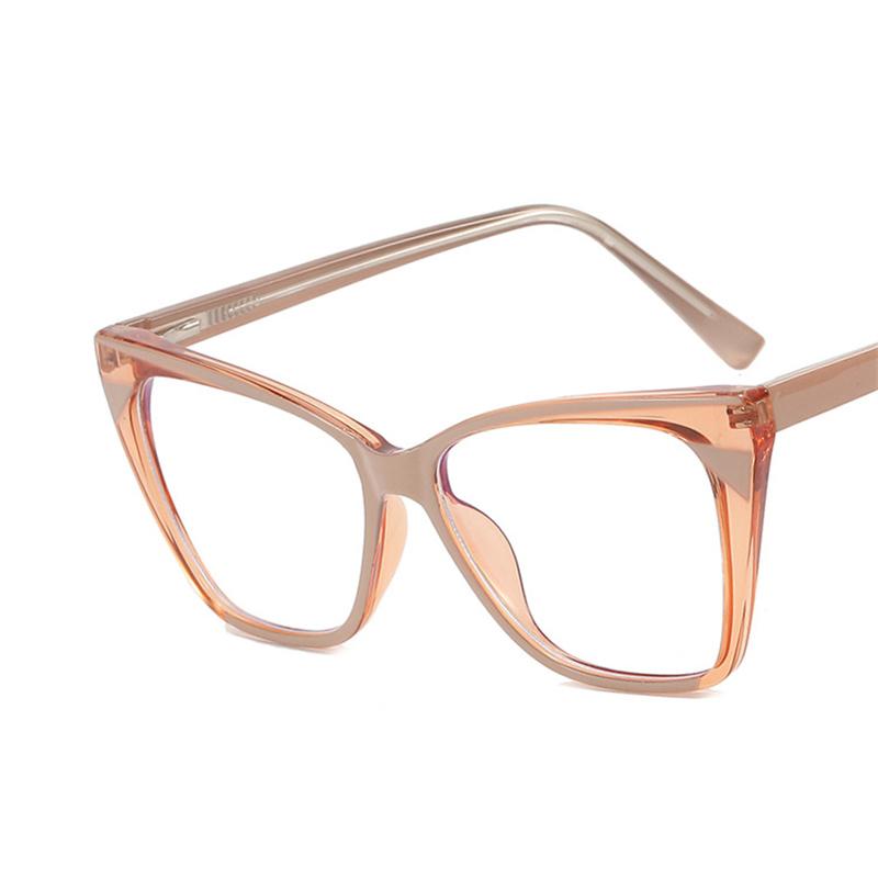 Trendy Lightweight TR90 TR90 Vintage Cat Eye Anti-blue Light Eyeglasses Spectacle Frame Frame Ladies Latest Ultra-light Frame Glasses