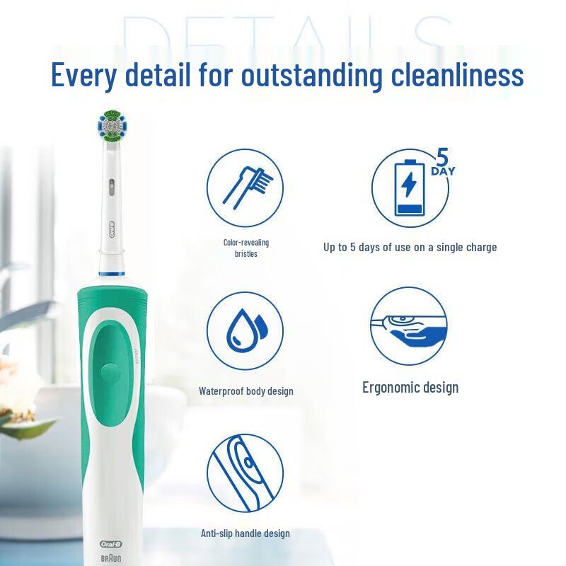 Oral-B D12 2D Sonic Rotating Electric Toothbrush CN Plug (adapter Included)