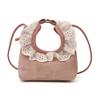 Sac à main pour petite fille à bordure en dentelle, Mini sac bandoulière mignon pour bébé, Sac à bandoulière unique pour enfant
