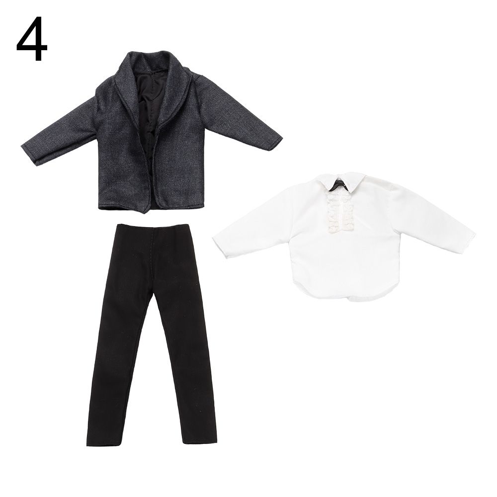 1 Set Man Male Doll Doll Pants Suit Clothes 1/6 Doll Clothes Casual Suit Daily Wear Male Doll Shirt