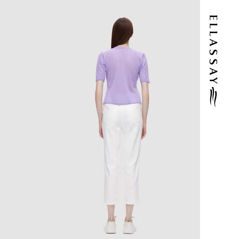 ELLASSAY Women's V-neck Knit Top