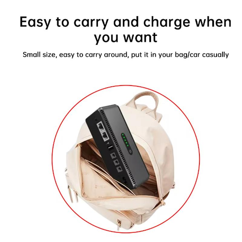 2025 New 8800/10400Mah DC Uninterruptible Power Supply UPS Router Optical Cat Built-in Adapter Backup Power Supply 5V 9V 12V 24V