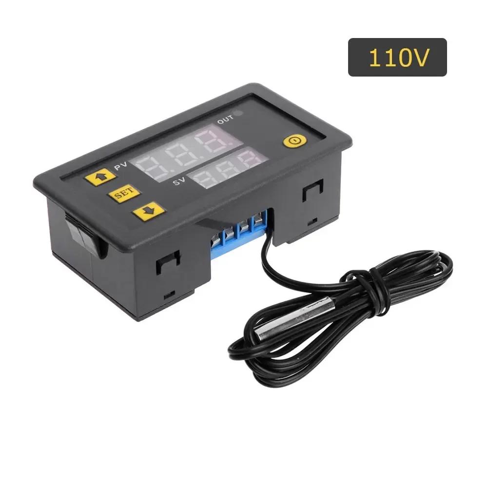 W3230 12V 24V AC110-220V Probe Line 20A Digital Temperature Control LED Display Thermostat with Heat/Cooling Control Instruments