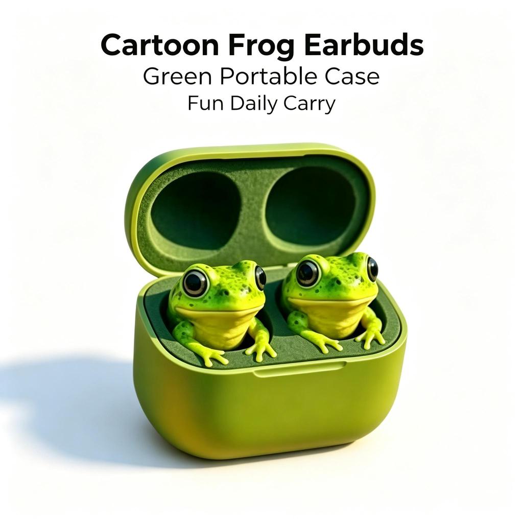 Cute Frog Ear Stopper Decor, Resin Animal Shaped Ornament, Portable Desktop Decor