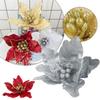Beautiful Ornament Decoration Poinsettia Christmas Atmosphere