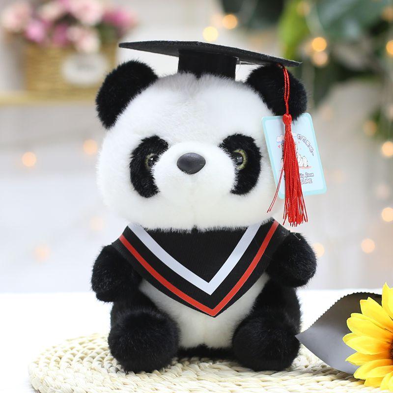 Student Graduation Dr. Child Panda Doll Doll Plush Toy Doll Student Graduation Gift