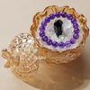 European-Style Glass Tripod Butterfly Transparent Storage Jar,Jewelry Organizer Glass Jar With Lid Candy Container Decoration