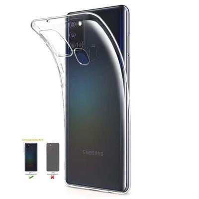 Case - TPU - Samsung Galaxy A21S - Transparent - Soft Silicone Gel - Elegant