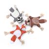 Yousheng Pet Toy Plush Fox Raccoon Squirrel Shape Dog Chew Toy Interactive Pet Squeak Toy Bite-Resistant Teeth Cleaning Playing Toy for Cats Dogs