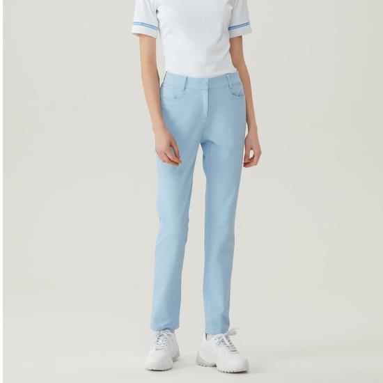 LECOQ GOLF Women'S Back Waist Textured Slim Straight Pants (Gp122Lpt31)