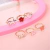 36pcs Adjustable Rings for Children Cartoon Rings Flower Animal Fashion Jewelry Girls Dress Up Rings Party Accessories