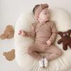 Cotton Kids Baby Homewear Outfits Solid Long Sleeve Top + Leggings Toddler Boy Girl Pajamas Suit