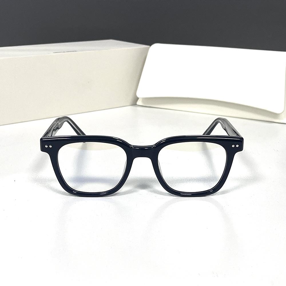 2024 Retro GM Square Eyeglass Frame, Unisex Acetate with Prescription Lenses