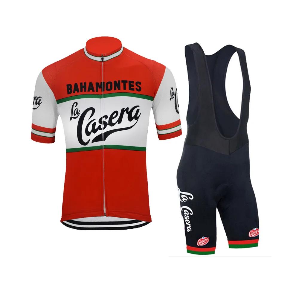 2026 Men s Bicycle Sweatshirt Set Summer Pants Retro Bicycle Top Breathable Cycling Clothing Bicycle Clothing XS
