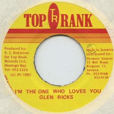 

7inch Record GLEN RICKS - I m The One Who Loves You Top Rank 1992 Jamaica Reggae, Ska & Dub