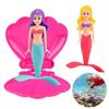 Funny Spin Mermaid Dive Toys Rising Design Mermaid Pool Toy Floating Shell Mermaid  Summer Swimming