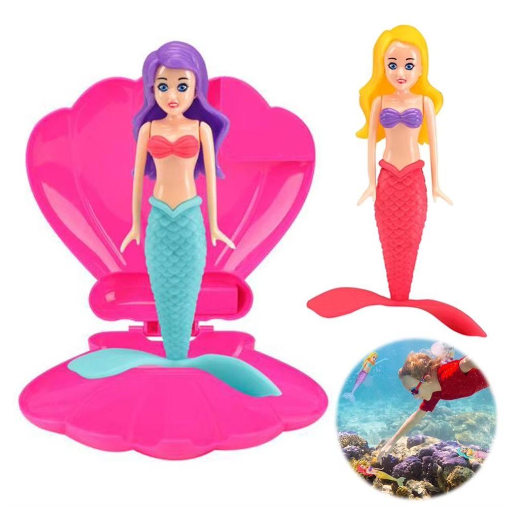 Funny Spin Mermaid Dive Toys Rising Design Mermaid Pool Toy Floating Shell Mermaid  Summer Swimming