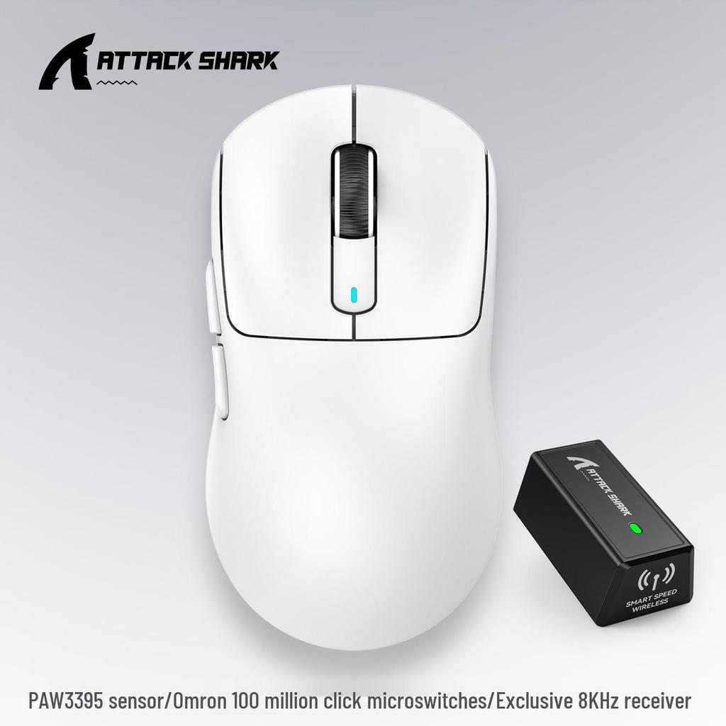 Attack Shark X3PRO Lightweight Esports Gaming Mouse - PAW3395, Three-Mode Wireless, 8K Resolution