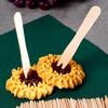 Wooden forks for snacks and fries 8.5 cm 50 pcs.
