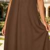 Long Nightgown for Women Short Sleeve Crew Neck Lounge Night Dress Casual A-Line Summer T Shirt Dress