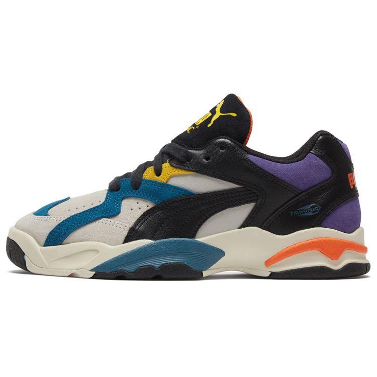 

Puma Performer Vtg Unisex Gray Black Yellow Blue Orange Sneakers 374129-02 EU 35.5