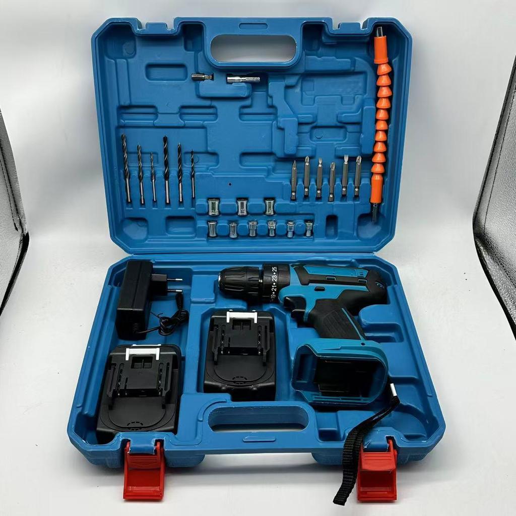 21V Rechargeable Lithium Battery Multifunctional Cordless Pistol Drill & Electric Screwdriver