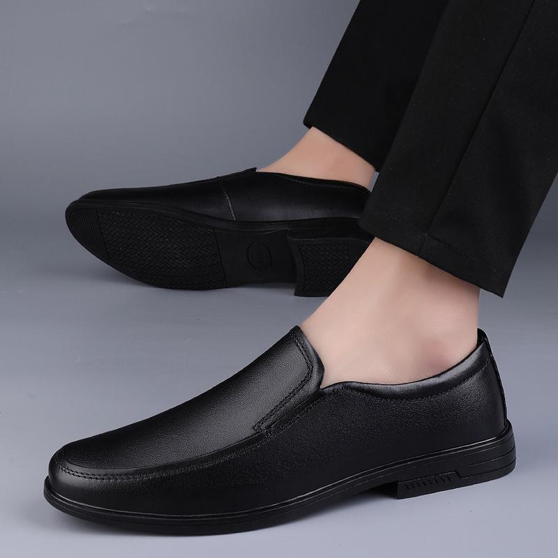 Fashion Non-Slip Lightweight Casual Shoes Classic Designer Flats Men's Genuine Leather Loafers for Men Fashion Comfortable Walking Shoes