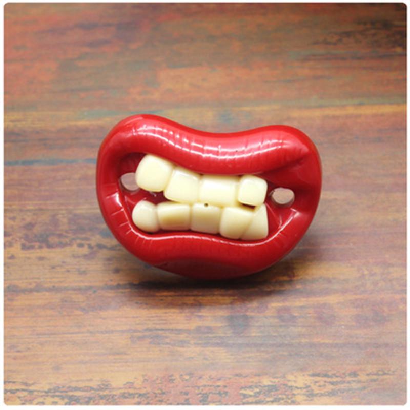 Ciuccio Divertente A Forma Di Baffi Per Neonati - In Silicone Alimentare Senza BPA, 7,5x5 Cm, Aiuta A Calmare Il Bambino