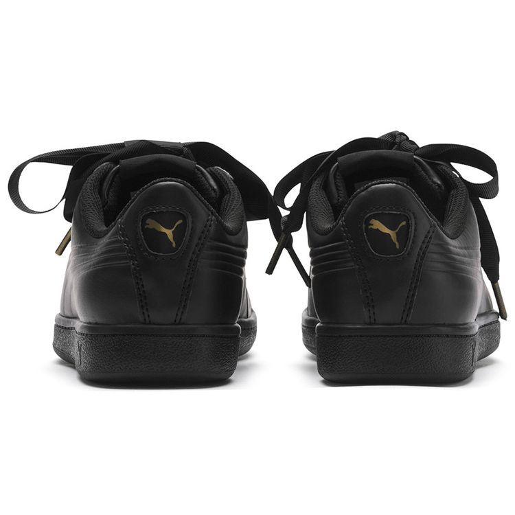Puma Vikky Ribbon Satin Casual Low-Top Sneakers Women sneakers Black 366088-01