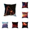 Volcanic Eruption Lightning Landscape Throw Pillow Cover Sofa Decorative Pillow Cover Chair Cushion Cover Room Home Decor