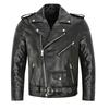 Herren Punk Stil Lokomotive PU Leder Bikerjacke Lässige Oberbekleidung