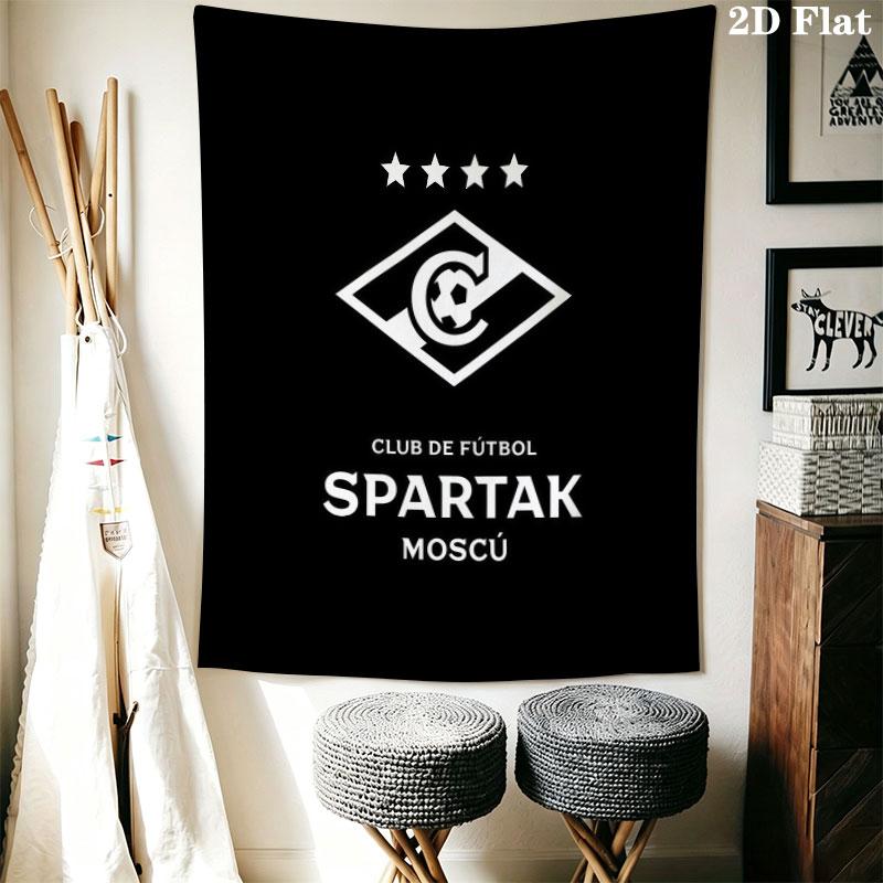 Spartak Moscow Glory Wall Hanging Printed Fabric Blanket Decorative Tapestries for Bedroom Living Room Home Decor