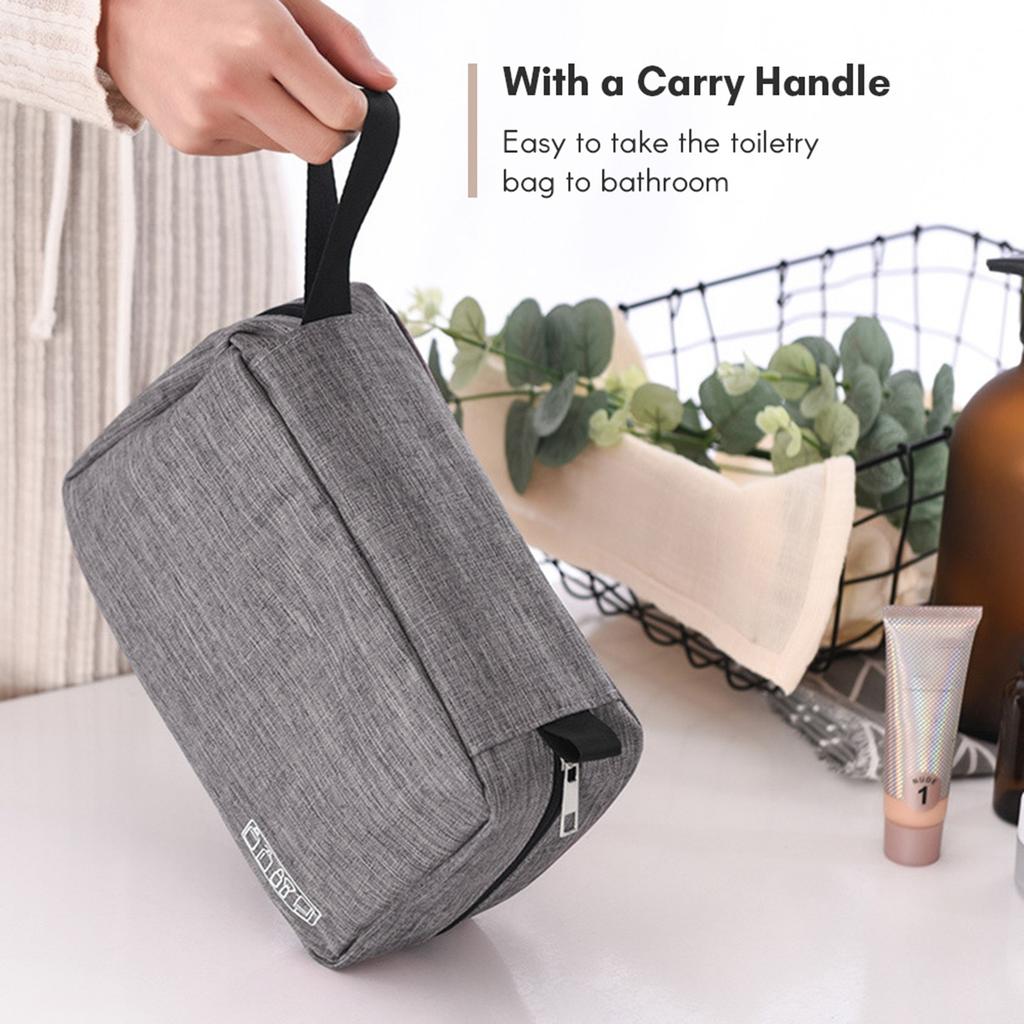 Portable Toiletry Bag with Hanging Hook Travel Bag for Toiletries Water resistant Cosmetic Bag Travel Makeup Organizer