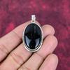 Black Tourmaline Rought Pendant, Gemstone 925 Solid Sterling Silver Jewelry Pendant, Handmade Jewelry Birthstone Pendant, Gift For Him
