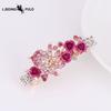 Rose Flower Rhinestone Butterfly Hair Clip, Women's Spring Clip, Top Clip, Horizontal Clip, Ponytail Clip Hair Accessory