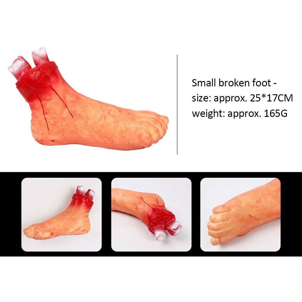Halloween Prop Bloody Scary Fake Organ Human Brain Body Parts Fake Hand Finger Leg Foot Brain Heart Party Accessories Set