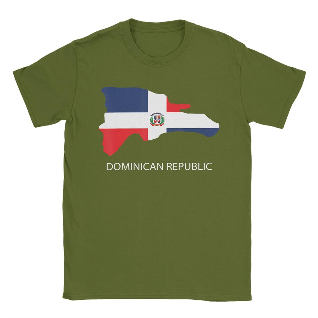 Unisex TShirt DR Dominican Republic Flag Vintage Pure Cotton Tee Shirt Short Sleeve T Shirt Crewneck Clothes Birthday Present
