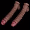 Large Realistic Silicone Dildo with Strong Suction Cup, Soft Flexible Body-Safe Silicone, Waterproof, Hands-Free Intimate Toy,Discrete Packaging