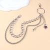 Multilayer Heart Pendant Pants Chain for Adult Hiphop Trousers Chain Waist Decorative Chain Wallet Chain Waist Decors