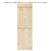 Vidaxl Sliding Door Mounting System, 200 Cm, Steel, Silver
