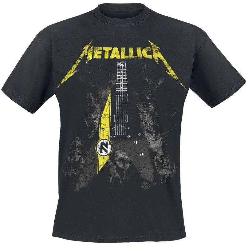 

Футболка з рок-артом Metallica Ідеальна для ентузіастів, які цінують легендарну спадщину металу та зухвалий стиль у повсякденних футболках 2XL