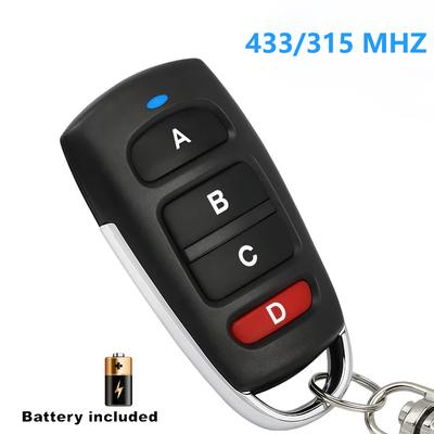 433MHz Kopier-Fernbedienung 4-Kanal 315MHz Klonfunktion RF-Sender Automatischer Klon-Duplikator Schlüsselaustausch für Garagentor Tor