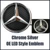 Neu Für Mercedes Benz Für Mercedes Benz A-Klasse W176 2016-2018 A180 A200 A250 Silber Und Schwarz 3D Effekt Stil Frontgrill Stern