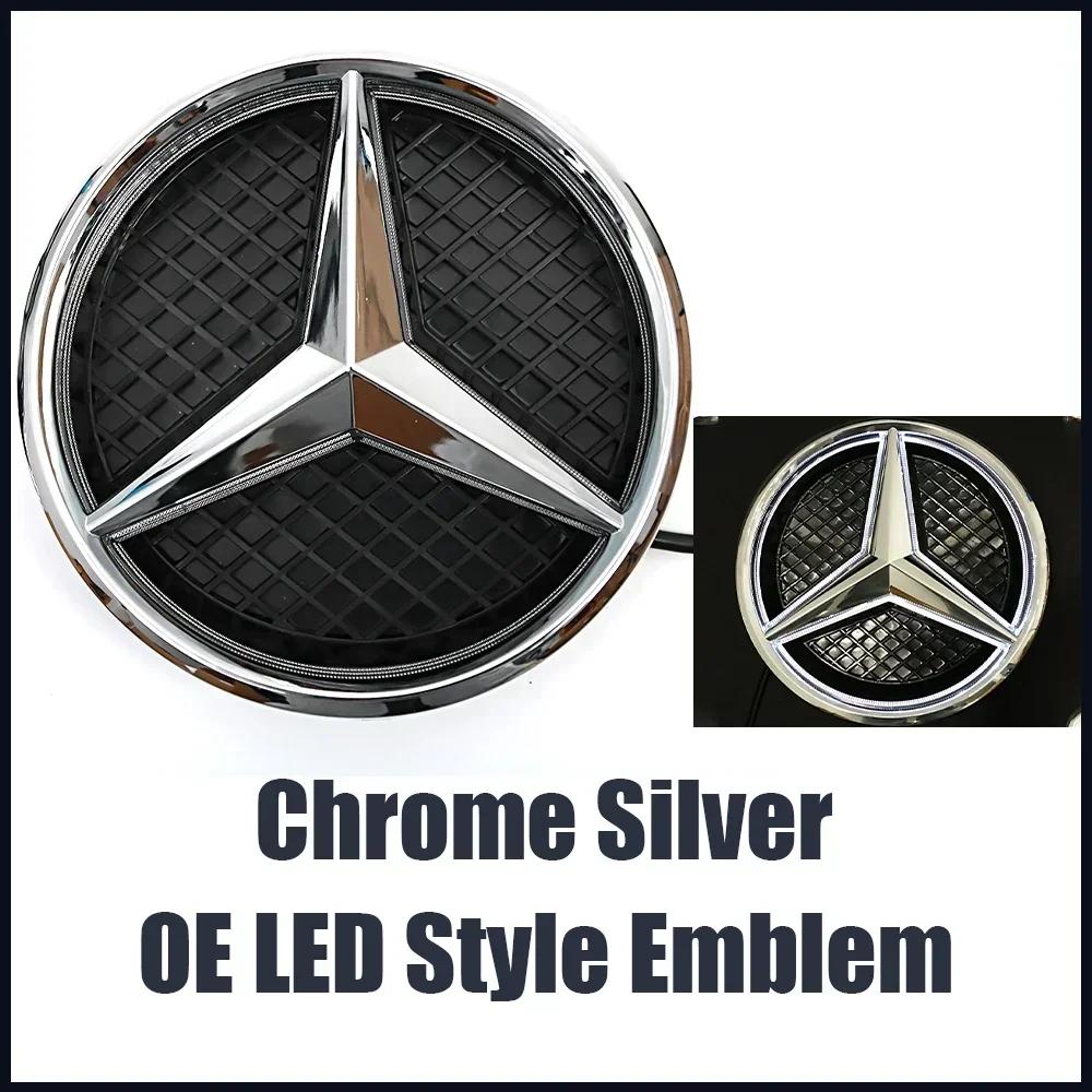 Neu Für Mercedes Benz Für Mercedes Benz A-Klasse W176 2016-2018 A180 A200 A250 Silber Und Schwarz 3D Effekt Stil Frontgrill Stern