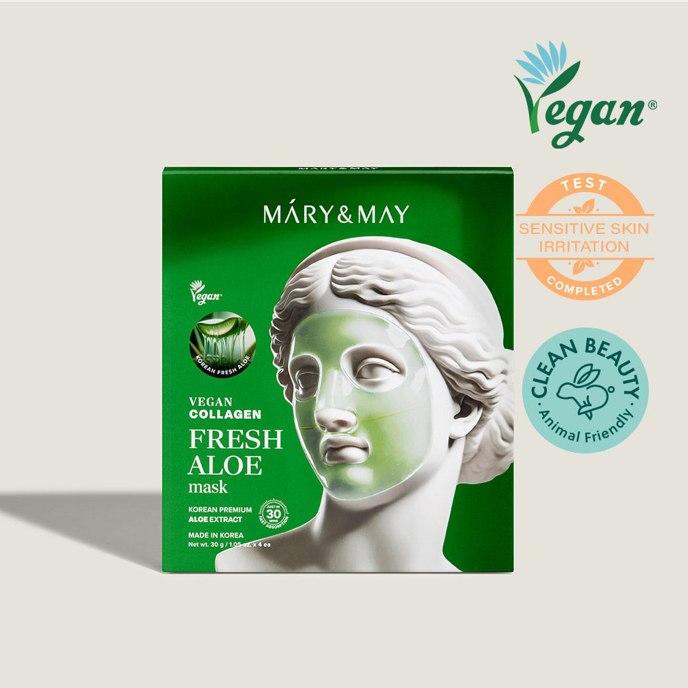 

Vegan Collagen Fresh Aloe Mask Set 30g / 1.05 oz. x 4 ea