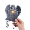 UV-Resistant Angel Garden Stake Angel Shaped Memorial Cherub Yard Sign  Adding Solemn Atmospheres